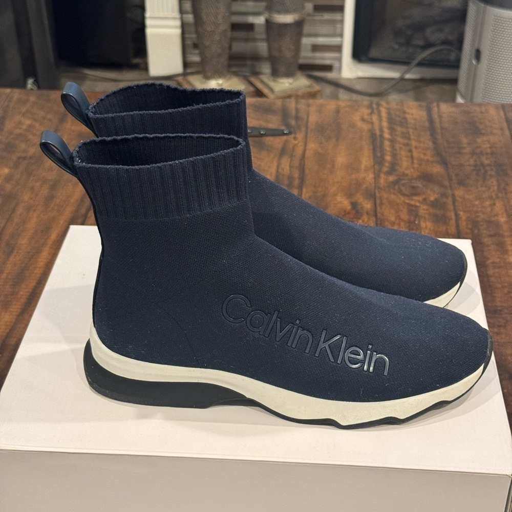 Calvin Klein Karmina Slip-On High Top Sneaker (EUC)